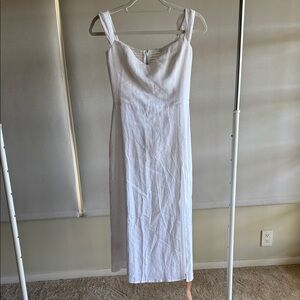 Reformation White Midi Dress